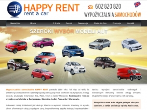 Wypożyczalnia samochodów Happy Rent w Gdańsku także dla turystów